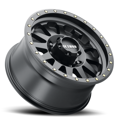 Aluminum Wheels 16x8 Double Standard MR304 Bolt Pattern 8 On 165.1 Offset 0 Lip Size 2.76 Matte Black MB Method