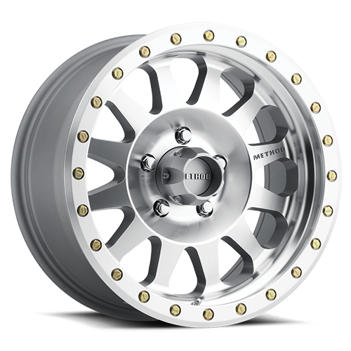 Aluminum Wheels 17x8.5 Double Standard MR304 Bolt Pattern 8 On 170 Offset 0 Lip Size 2.6 Machined SL Clear Coat Method