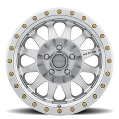 Aluminum Wheels 17x8.5 Double Standard MR304 Bolt Pattern 8 On 170 Offset 0 Lip Size 2.6 Machined SL Clear Coat Method