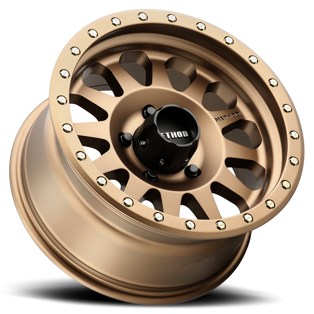 Aluminum Wheels 17x8.5 Double Standard MR304 Bolt Pattern 8 On 170 Offset 0 Lip Size 2.6 Method Bronze BRZ Method