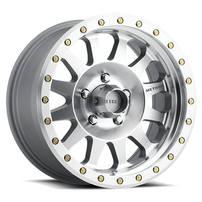 Aluminum Wheels 17x8.5 Double Standard MR304 Bolt Pattern 8 On 170 Offset 0 Lip Size 2.6 Machined SL Clear Coat Method