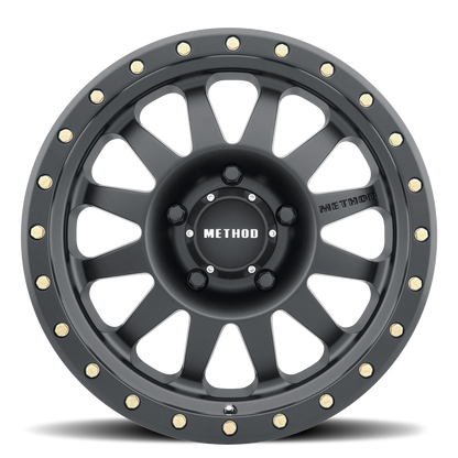 Aluminum Wheels 17x8.5 Double Standard MR304 Bolt Pattern 8 On 170 Offset 0 Lip Size 3.07 Matte Black MB Method