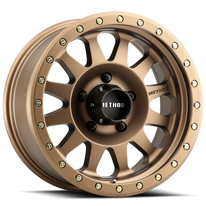 Aluminum Wheels 17x8.5 Double Standard MR304 Bolt Pattern 8 On 170 Offset 0 Lip Size 2.6 Method Bronze BRZ Method