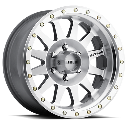 Aluminum Wheels 17x8.5 Double Standard MR304 Bolt Pattern 8 On 170 Offset 0 Lip Size 2.6 Machined SL Clear Coat Method