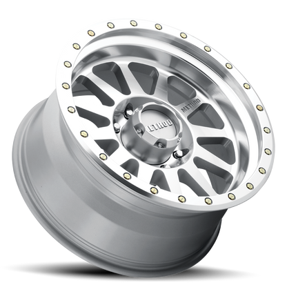 Aluminum Wheels 17x8.5 Double Standard MR304 Bolt Pattern 8 On 170 Offset 0 Lip Size 2.6 Machined SL Clear Coat Method