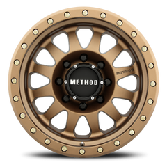 Aluminum Wheels 17x8.5 Double Standard MR304 Bolt Pattern 8 On 170 Offset 0 Lip Size 2.6 Method Bronze BRZ Method