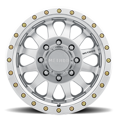 Aluminum Wheels 17x8.5 Double Standard MR304 Bolt Pattern 8 On 170 Offset 0 Lip Size 2.6 Machined SL Clear Coat Method