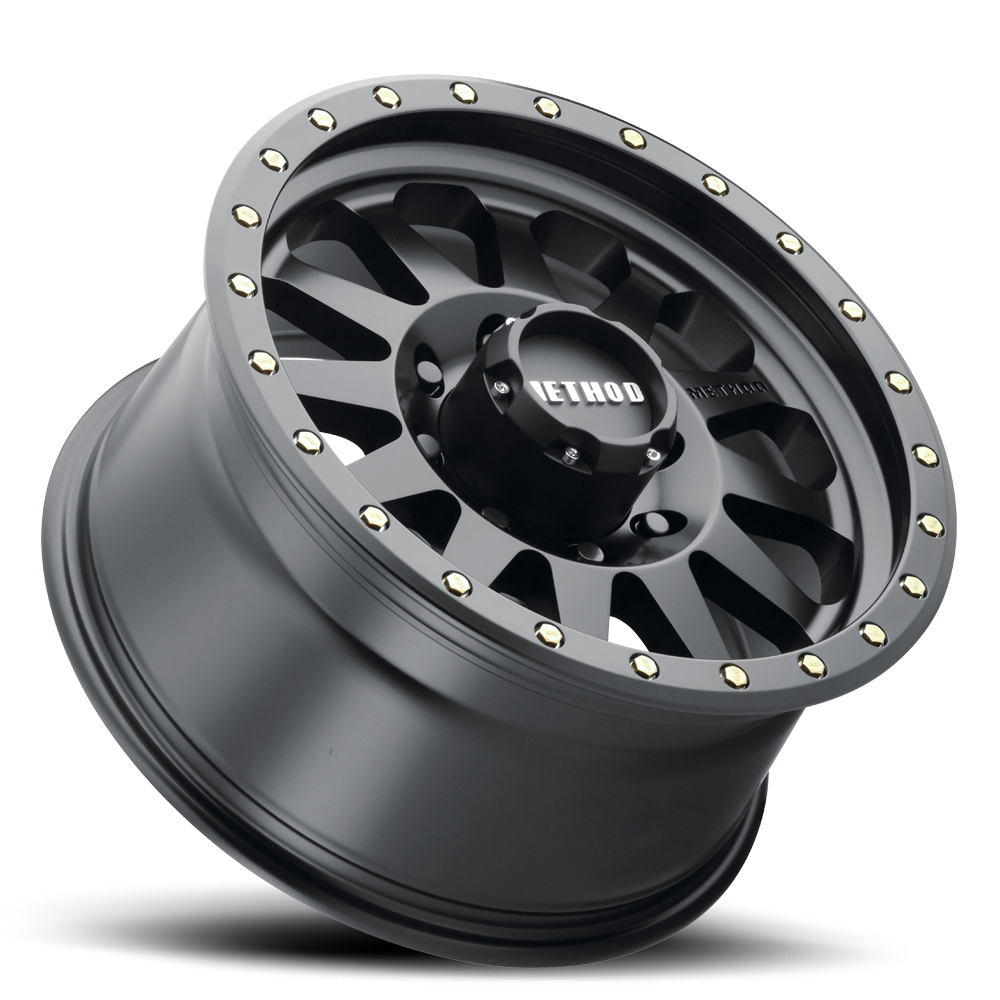 Aluminum Wheels 17x8.5 Double Standard MR304 Bolt Pattern 8 On 170 Offset 0 Lip Size 3.07 Matte Black MB Method