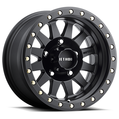 Aluminum Wheels 18x9 Double Standard MR304 Bolt Pattern 8 On 165.1 Offset 18 Lip Size 2.44 Matte Black MB Method
