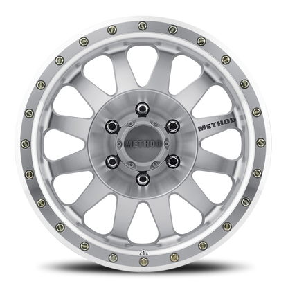Aluminum Wheels 18x9 Double Standard MR304 Bolt Pattern 6 On 139.7 Offset -12 Lip Size 3.86 Machined SL Clear Coat Method