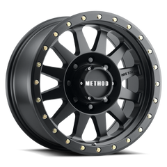 Aluminum Wheels 18x9 Double Standard MR304 Bolt Pattern 8 On 165.1 Offset 18 Lip Size 2.44 Matte Black MB Method