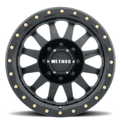 Aluminum Wheels 18x9 Double Standard MR304 Bolt Pattern 8 On 165.1 Offset 18 Lip Size 2.44 Matte Black MB Method