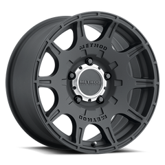 Aluminum Wheels 17x8.5 Roost MR308 Bolt Pattern 6 On 139.7 Offset 0 Matte Black MB Method