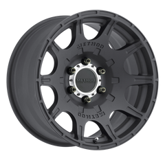 Aluminum Wheels 18x9 Roost MR308 Bolt Pattern 6 On 139.7 Offset 18 Matte Black MB Method