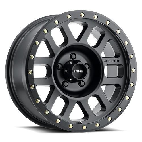 Aluminum Wheels 17x8.5 Grid MR309 Bolt Pattern 8 On 180 Offset 0 Lip Size 1.61 Matte Black MB Method