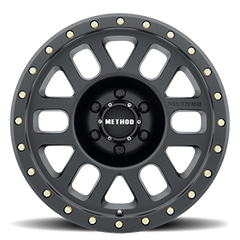 Aluminum Wheels 18x9 Grid MR309 Bolt Pattern 8 On 180 Offset 18 Lip Size 1.65 Matte Black MB Method