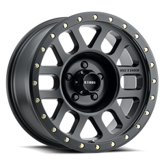 Aluminum Wheels 18x9 Grid MR309 Bolt Pattern 8 On 180 Offset 18 Lip Size 1.65 Matte Black MB Method