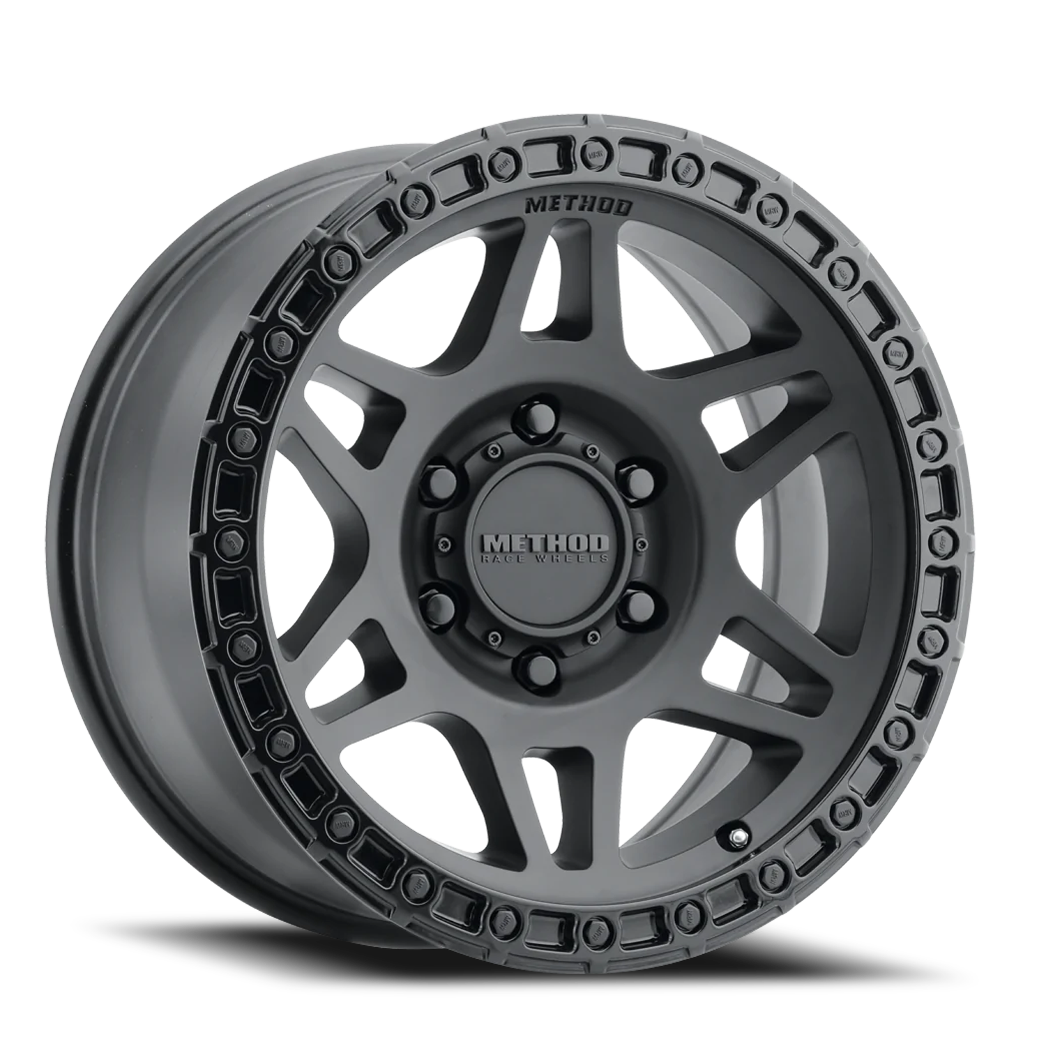Aluminum Wheels 17x8.5 MR312 Bolt Pattern 8 On 170 Offset 0 Lip Size 0.98 Double Matte Black MBGL Gloss Black Lip Method