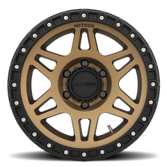 Aluminum Wheels 17x8.5 MR312 Bolt Pattern 6 On 120 Offset 0 Lip Size 0.98 Method Bronze BRZ Matte Black Lip Method