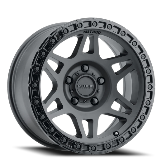 Aluminum Wheels 17x9 MR312 Bolt Pattern 6 On 139.7 Offset -12 Lip Size 0.91 Double Matte Black MBGL Gloss Black Lip Method