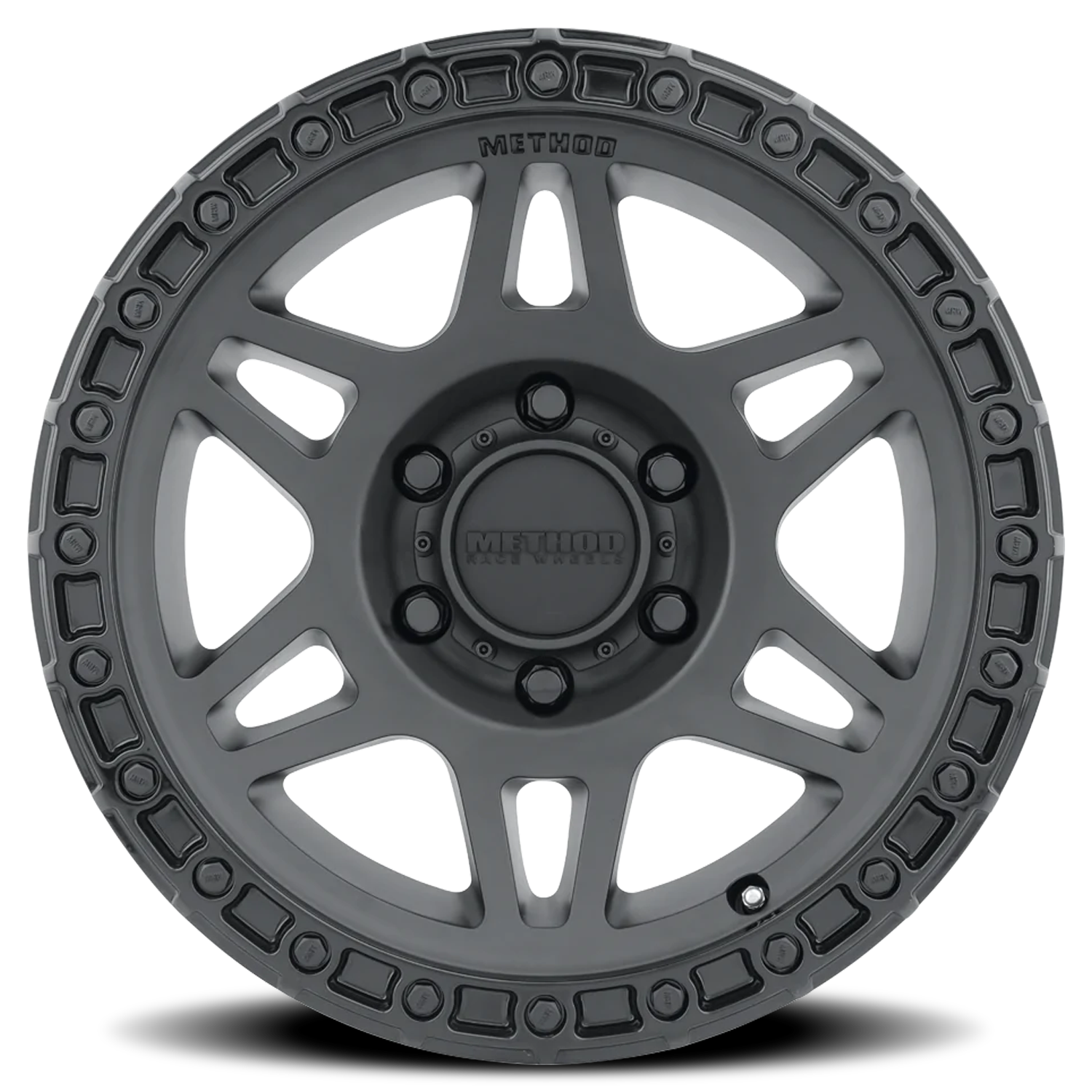 Aluminum Wheels 17x9 MR312 Bolt Pattern 6 On 139.7 Offset -12 Lip Size 0.91 Double Matte Black MBGL Gloss Black Lip Method