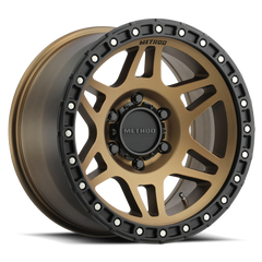 Aluminum Wheels 18x9 MR312 Bolt Pattern 8 On 165.1 Offset 18 Lip Size 0.91 Method Bronze BRZ Matte Black Lip Method
