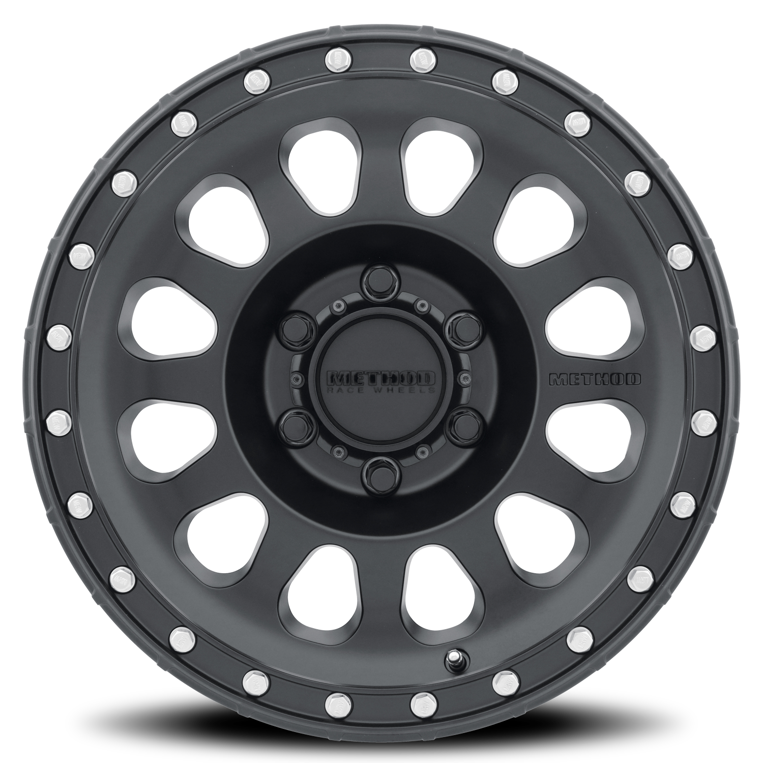 Aluminum Wheels 20x10 MR315 Bolt Pattern 8 On 180 Offset -18 Lip Size 3.27 Matte Black MB Method