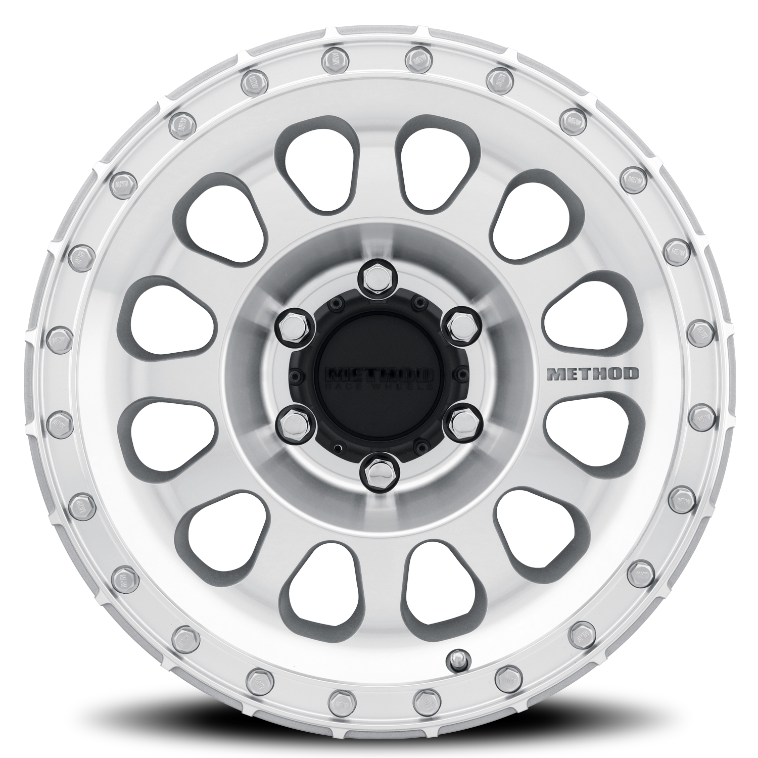 Aluminum Wheels 17x8.5 MR315 Bolt Pattern 8 On 180 Offset 25 Lip Size 1.89 Machined SL Clear Coat Method