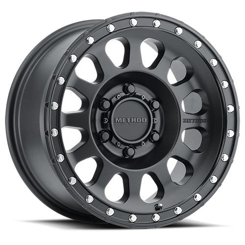 Aluminum Wheels 17x8.5 MR315 Bolt Pattern 8 On 180 Offset 25 Lip Size 1.89 Matte Black MB Method