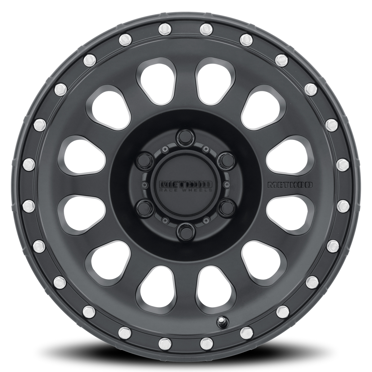 Aluminum Wheels 17x8.5 MR315 Bolt Pattern 8 On 180 Offset 25 Lip Size 1.89 Matte Black MB Method