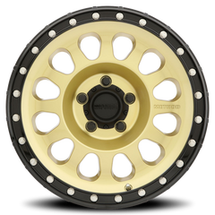 Aluminum Wheels 18x9 MR315 Bolt Pattern 8 On 180 Offset 18 Lip Size 1.65 Gold GD Black Street Loc Method