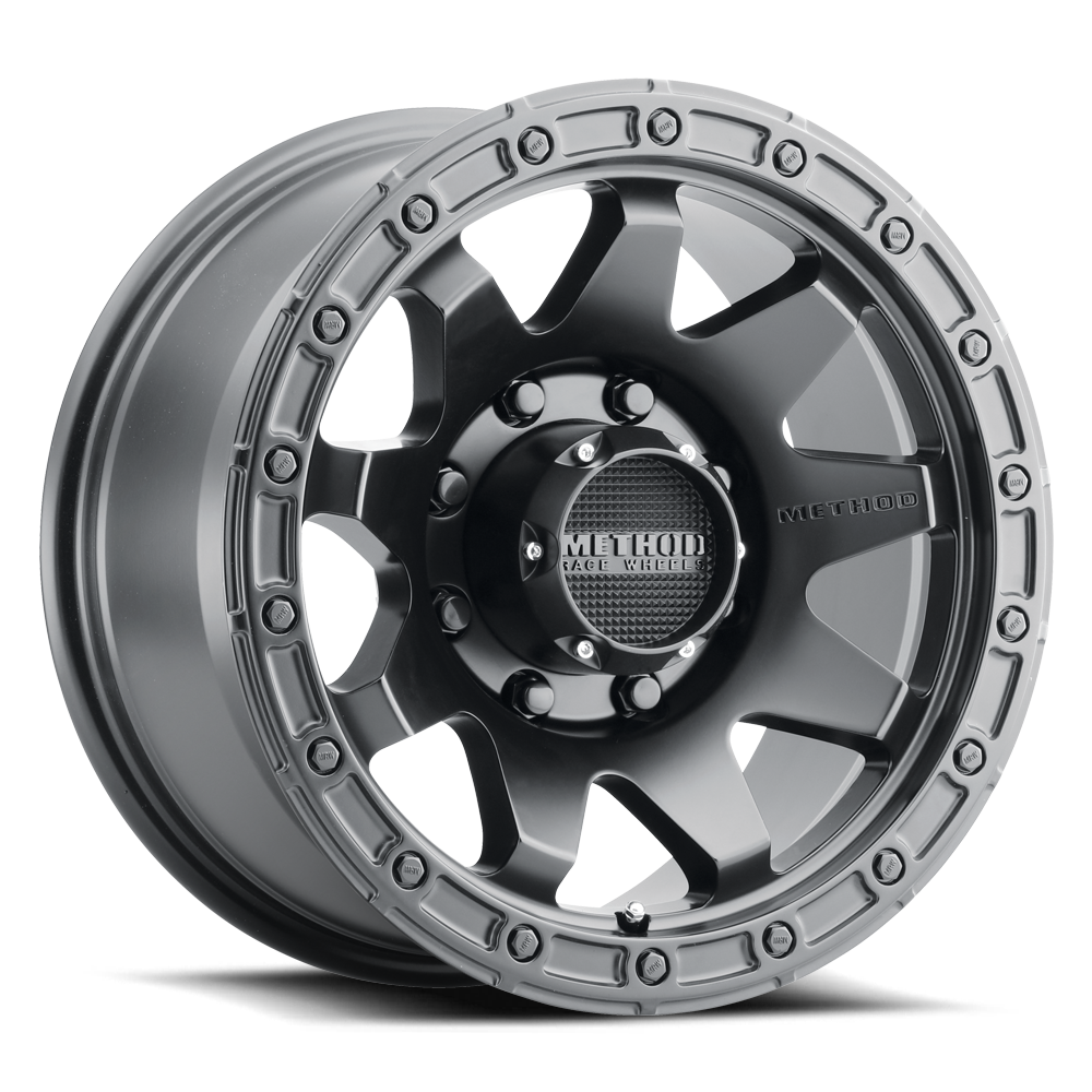 Aluminum Wheels 20x9 MR317 Bolt Pattern 8 On 180 Offset 18 Lip Size 0.83 Matte Black MB Method
