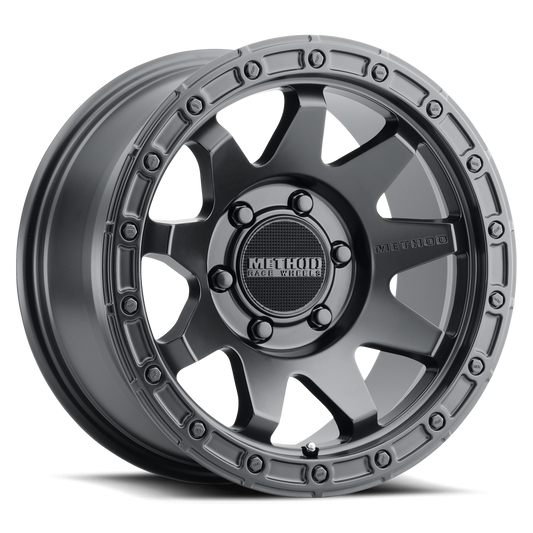 Aluminum Wheels 17x9 MR317 Bolt Pattern 8 On 165.1 Offset -12 Lip Size 1.57 Matte Black MB Method