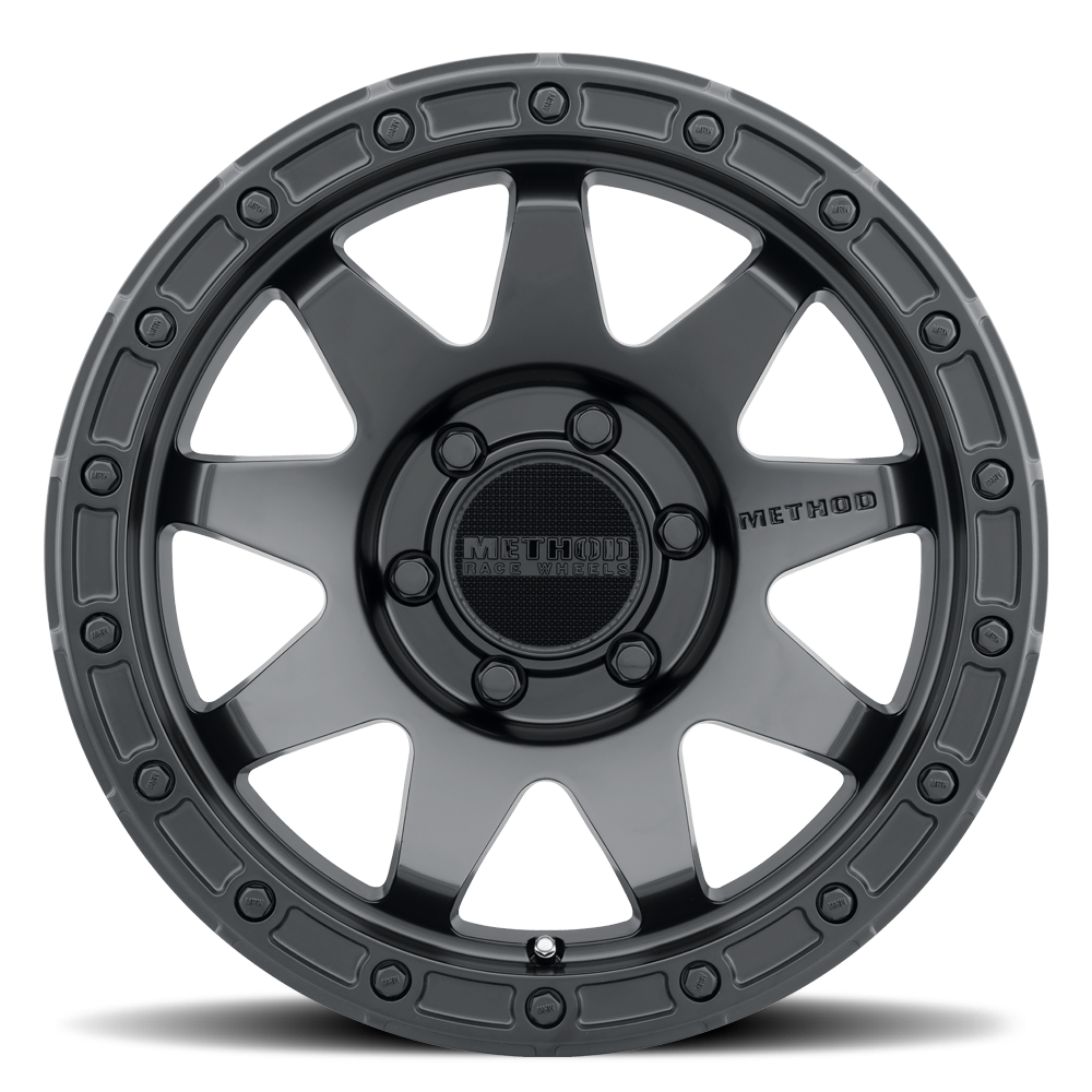 Aluminum Wheels 18x9 MR317 Bolt Pattern 8 On 180 Offset 18 Lip Size 0.83 Matte Black MB Method