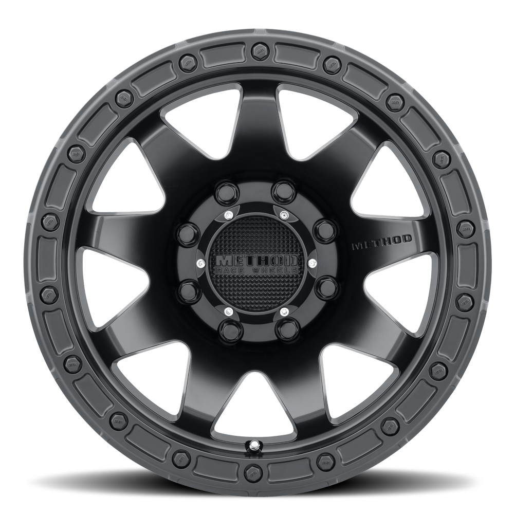 Aluminum Wheels 18x9 MR317 Bolt Pattern 8 On 180 Offset 18 Lip Size 0.83 Matte Black MB Method