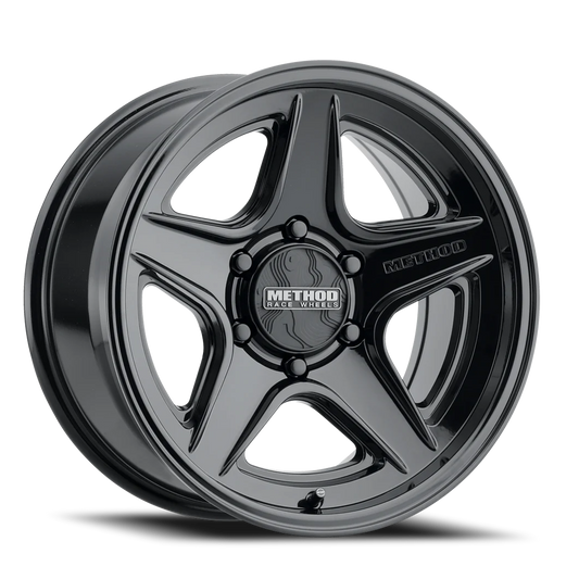 Aluminum Wheels 18x8.5 MR319 Bolt Pattern 6 On 139.7 Offset 40 Lip Size 1.02 Gloss Black GB Method