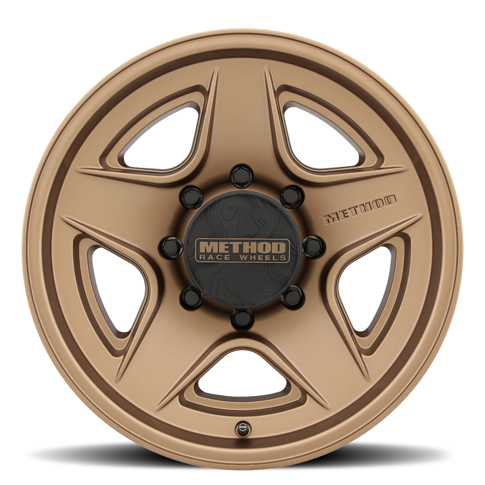 Aluminum Wheels 18x9 MR319 Bolt Pattern 8 On 180 Offset 18 Lip Size 1.06 Method Bronze BZ Method