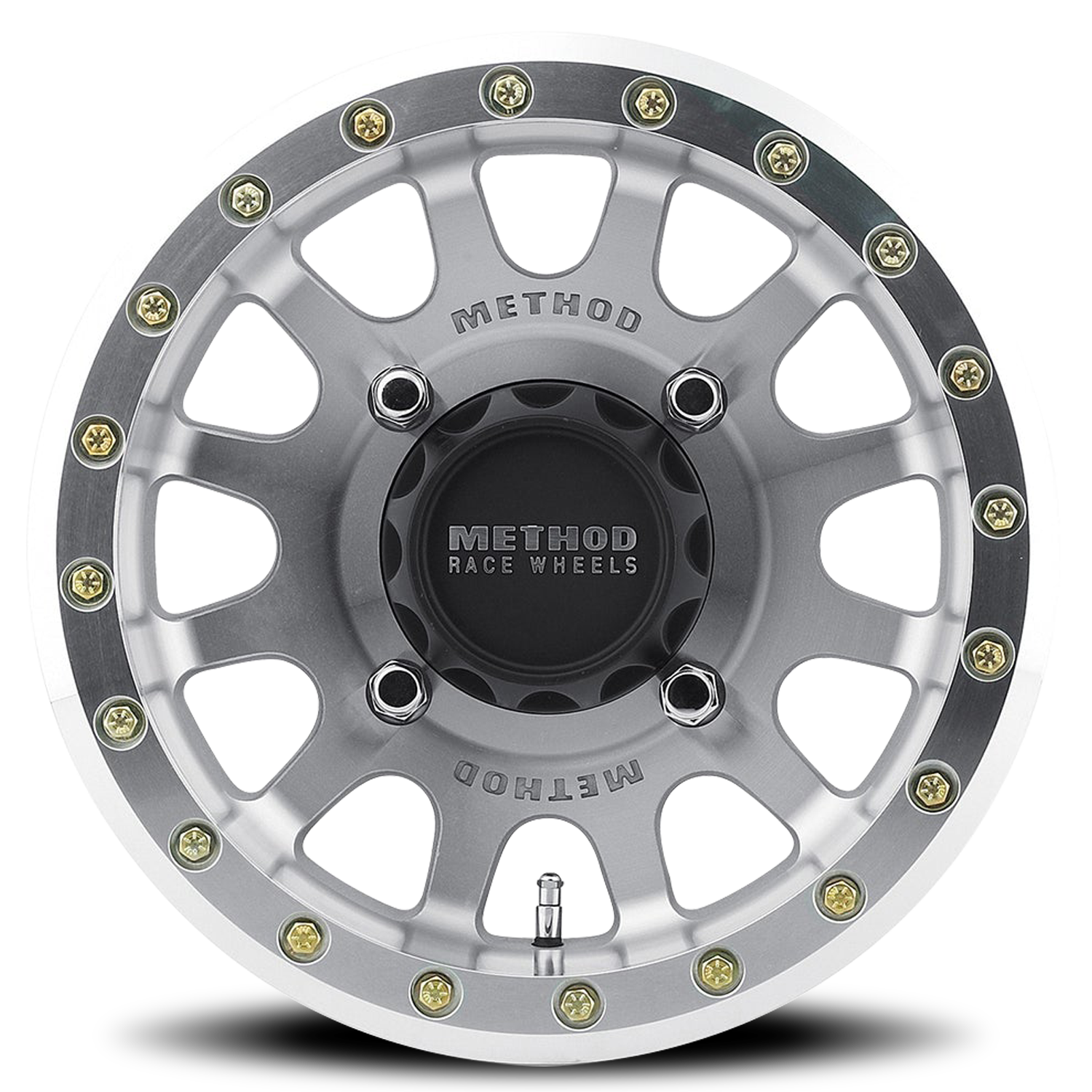 Aluminum Wheels 14x7 MR401 Beadlock UTV Bolt Pattern 4 On 136 Offset 38 Lip Size 0.94 Machined Raw Machined SL Method