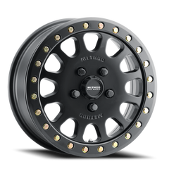 Aluminum Wheels 15x6 MR401 Beadlock UTV Bolt Pattern 4 On 136 Offset 53 Lip Size 0 Matte Black MB Method