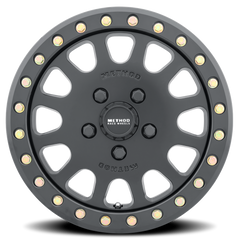 Aluminum Wheels 15x6 MR401 Beadlock UTV Bolt Pattern 4 On 136 Offset 53 Lip Size 0 Matte Black MB Method