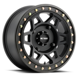Aluminum Wheels 15x7 MR405 Beadlock UTV Bolt Pattern 4 On 136 Offset 38 Matte Black MB Method