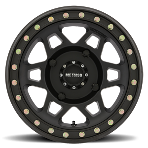 Aluminum Wheels 15x7 MR405 Beadlock UTV Bolt Pattern 4 On 136 Offset 38 Matte Black MB Method