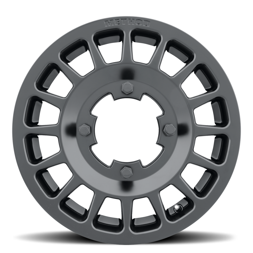 Aluminum Wheels 14x6 MR407 Bead Grip UTV Bolt Pattern 4 On 136 Offset 38 Lip Size 0 Matte Black MB Method