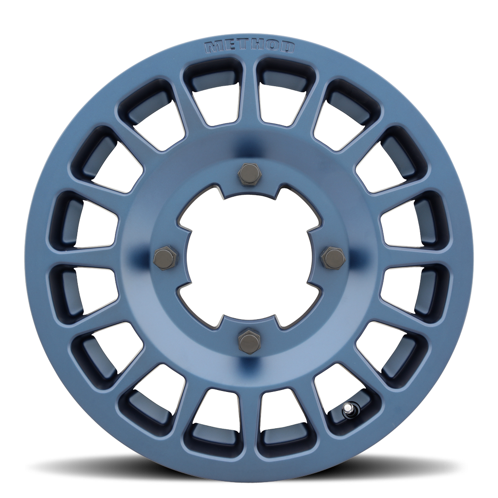 Aluminum Wheels 14x6 MR407 Bead Grip UTV Bolt Pattern 4 On 136 Offset 38 Lip Size 0 Bahia Blue BL Method