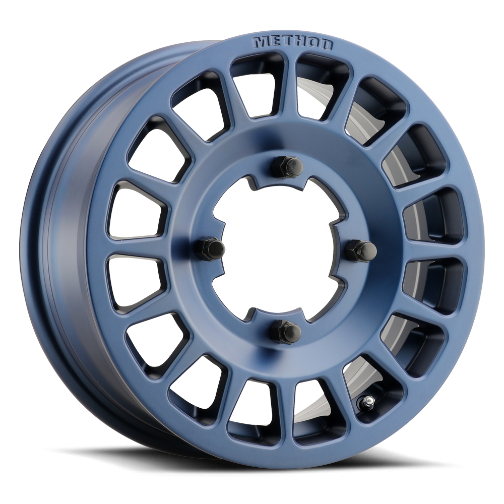 Aluminum Wheels 15x6 MR407 Bead Grip UTV Bolt Pattern 4 On 136 Offset 51 Lip Size 0 Bahia Blue BL Method