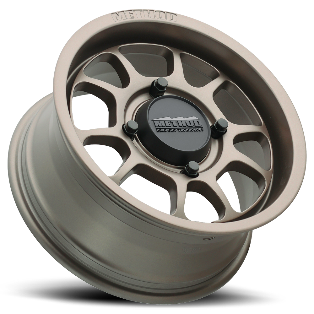 Aluminum Wheels 15x10 MR409 Bead Grip UTV Bolt Pattern 4 On 136 Offset 0 Lip Size 4.33 Steel Grey GY Method