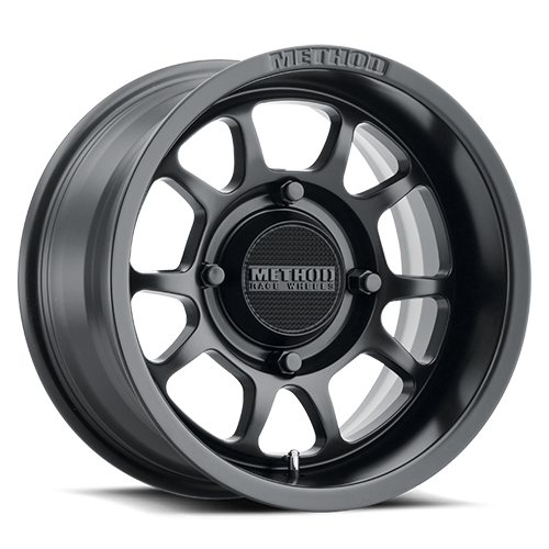 Aluminum Wheels 15x10 MR409 Bead Grip UTV Bolt Pattern 4 On 136 Offset 0 Lip Size 4.33 Matte Black MB Method