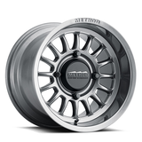 Aluminum Wheels 15x7 MR411 Bead Grip UTV Bolt Pattern 4 On 136 Offset 38 Lip Size 1.57 Gloss Titanium SL Method