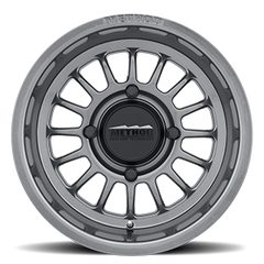 Aluminum Wheels 15x7 MR411 Bead Grip UTV Bolt Pattern 4 On 136 Offset 38 Lip Size 1.57 Gloss Titanium SL Method