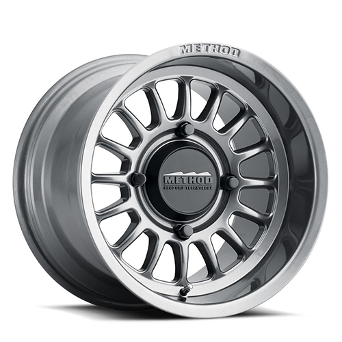 Aluminum Wheels 15x7 MR411 Bead Grip UTV Bolt Pattern 4 On 136 Offset 38 Lip Size 1.57 Gloss Titanium SL Method
